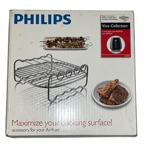 Double Layer Accessory with Skewers for Philips Viva Airfryer